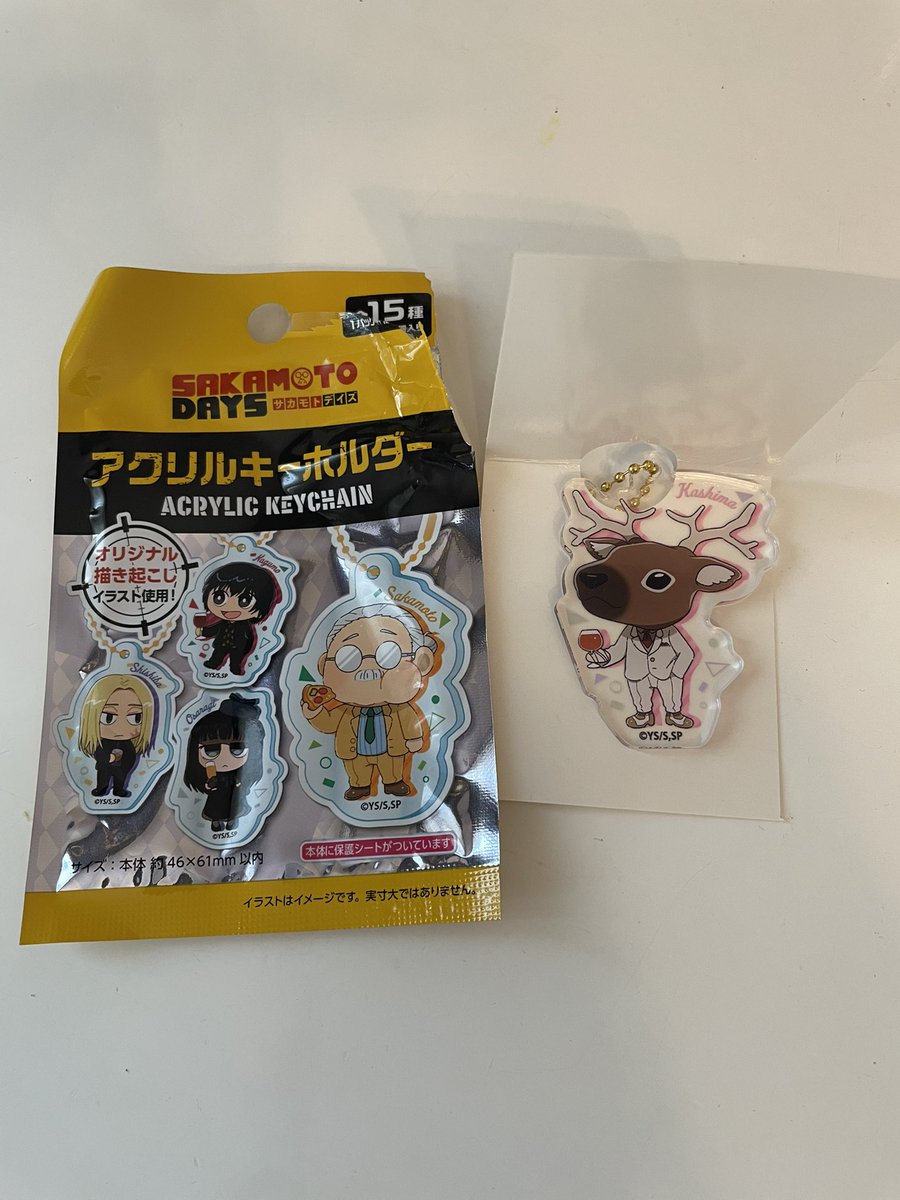 yuumeroo's tweet photo. サカモトデイズ　SAKAMOTO DAYS 交換

【譲】　アクキー　鹿島

【求】　坂本のものならなんでも

お気軽にお声がけください！
よろしくお願いします。
基本的には郵送希望です🌼 https://t.co/NEO4Mrb6mc