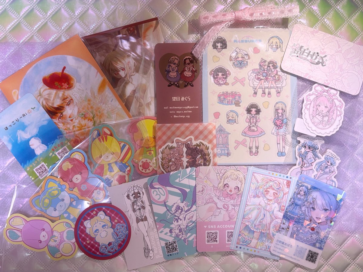 #メルメリィマーケット 28日の戦利品たちです🎀素敵な作品と出会えてhappy〜🤍☁️🐇