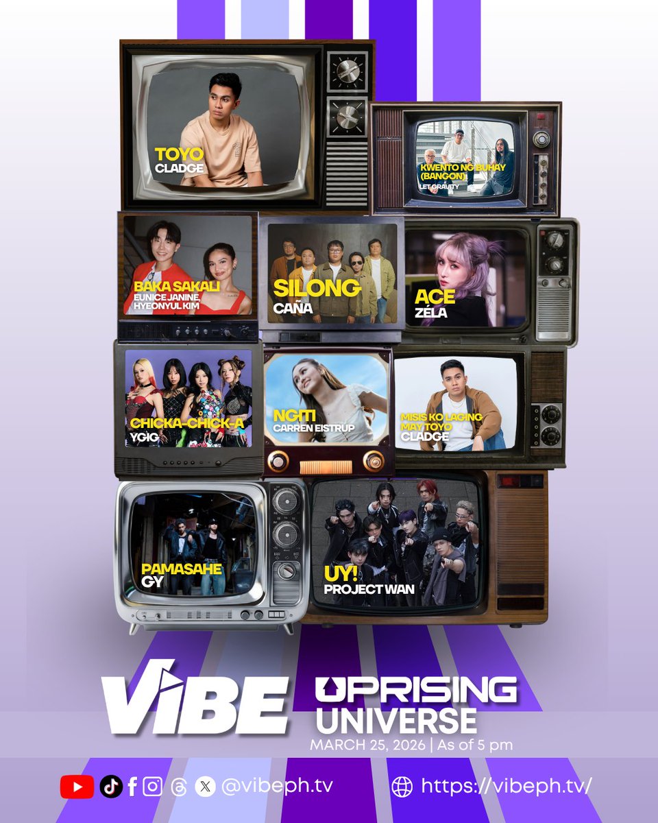 LOOK WHO'S BAAAAACK~ 🤩 Time for some SUNDAY UPDATE ng UPRISING UNIVERSE in a NO PARTICULAR ORDER! 🙌

#VibePH #VibeTV5