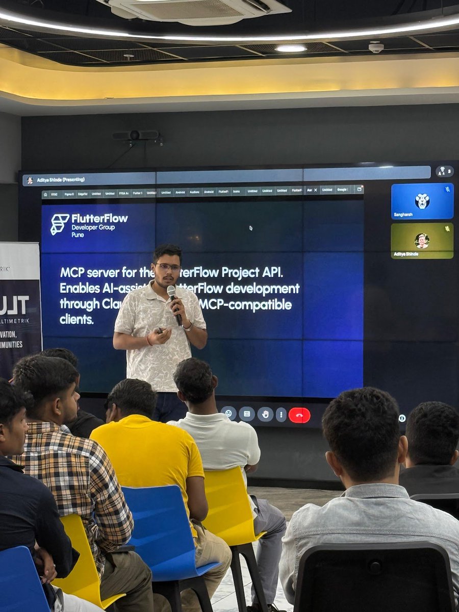 Hosted Build With <a href="/flutterflow/">FlutterFlow</a> Pune 2026. With this, I’ve now hosted or spoken at 15 FlutterFlow events across India

Thanks to the amazing community! I’ve met incredible people, builders, and now friends. It’s no longer just a tech event for me

Special thanks to <a href="/prashantrdalai/">prashant dalai</a>