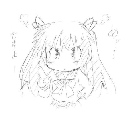 ちょっと試しに昔の児色ちゃん落書きを載せてみる(゜□、゜) 