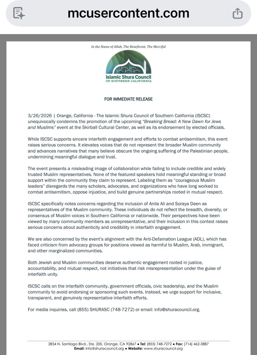 anilaali's tweet image. A few Muslims &amp;amp; Jews breaking bread together is angering the largest Muslim civil organization #Cair the same one here section asked my sister and colleague- Lori Saroya- 
#LosAngeles #antisemitism 
@latimes @FoxNews @KCET @NPR @nytimes @FT @TIME 
@FBILosAngeles @CAIRNational
