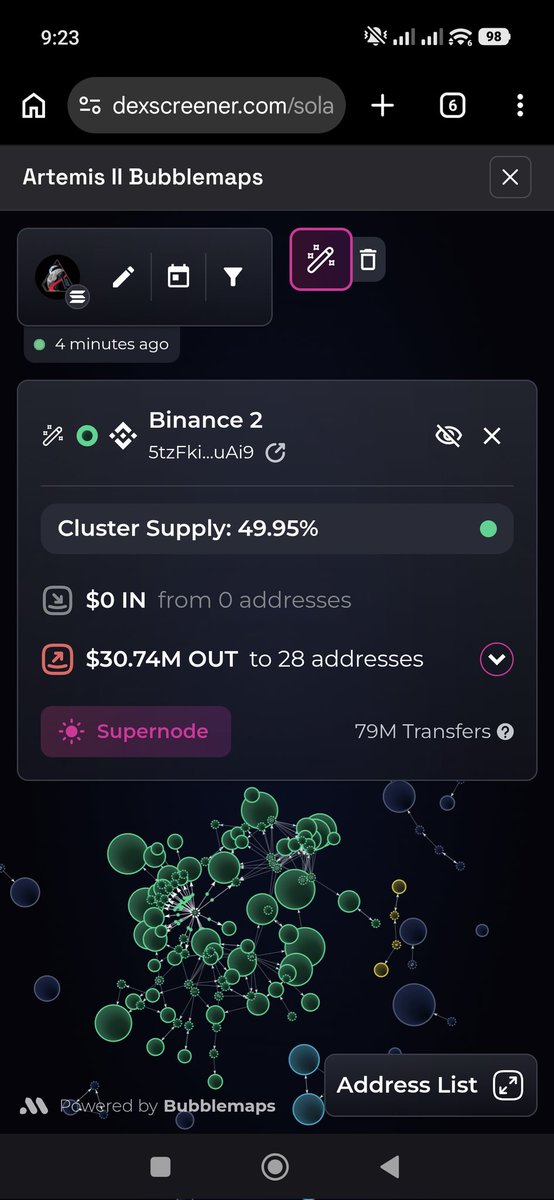 <a href="/TJorron65700/">Try Jorron</a> Lol, just zoom into the photo that you've found on X and take a look at the exchange logos. Those are CEX connections, it looks the same on every token, if you tick this option in Bubblemaps.

To those who aren't experts: when you fund your wallet from Binance, Binance is sending