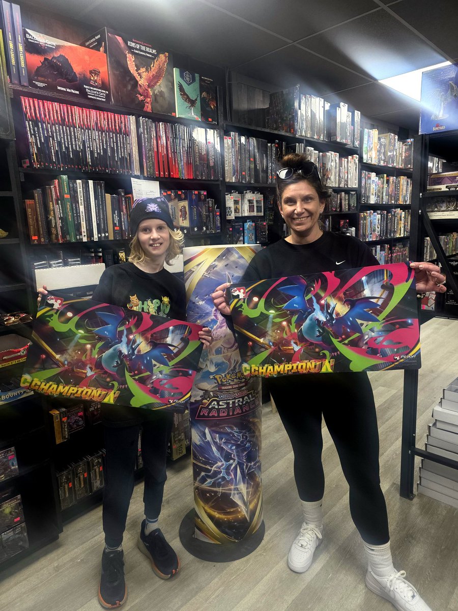 LadyGhastlyTCG's tweet photo. Cheers to getting another one on the board this year and for defending the title strong! #pokemon #cupwin #teamOutpost . Finishing up the #ABCIRCUIT strong and back at it again tomorrow bright and early https://t.co/05OvMjyVhY