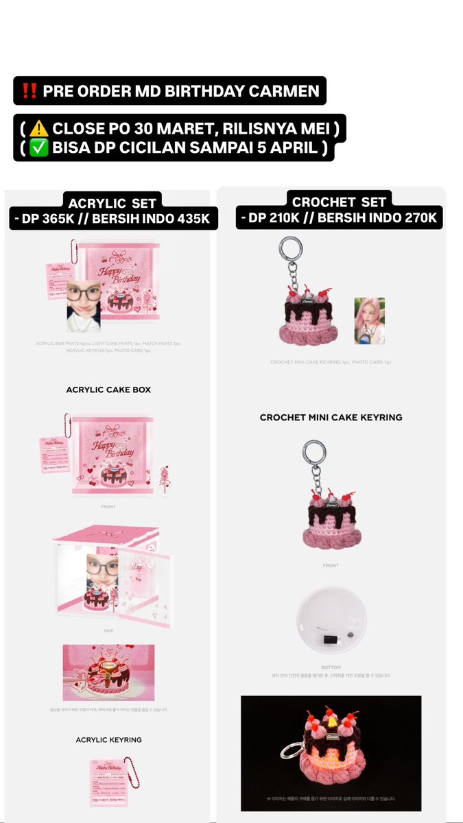 ✨ PRE ORDER PO MD BIRTHDAY CARMEN HEARTS2HEARTS wts
