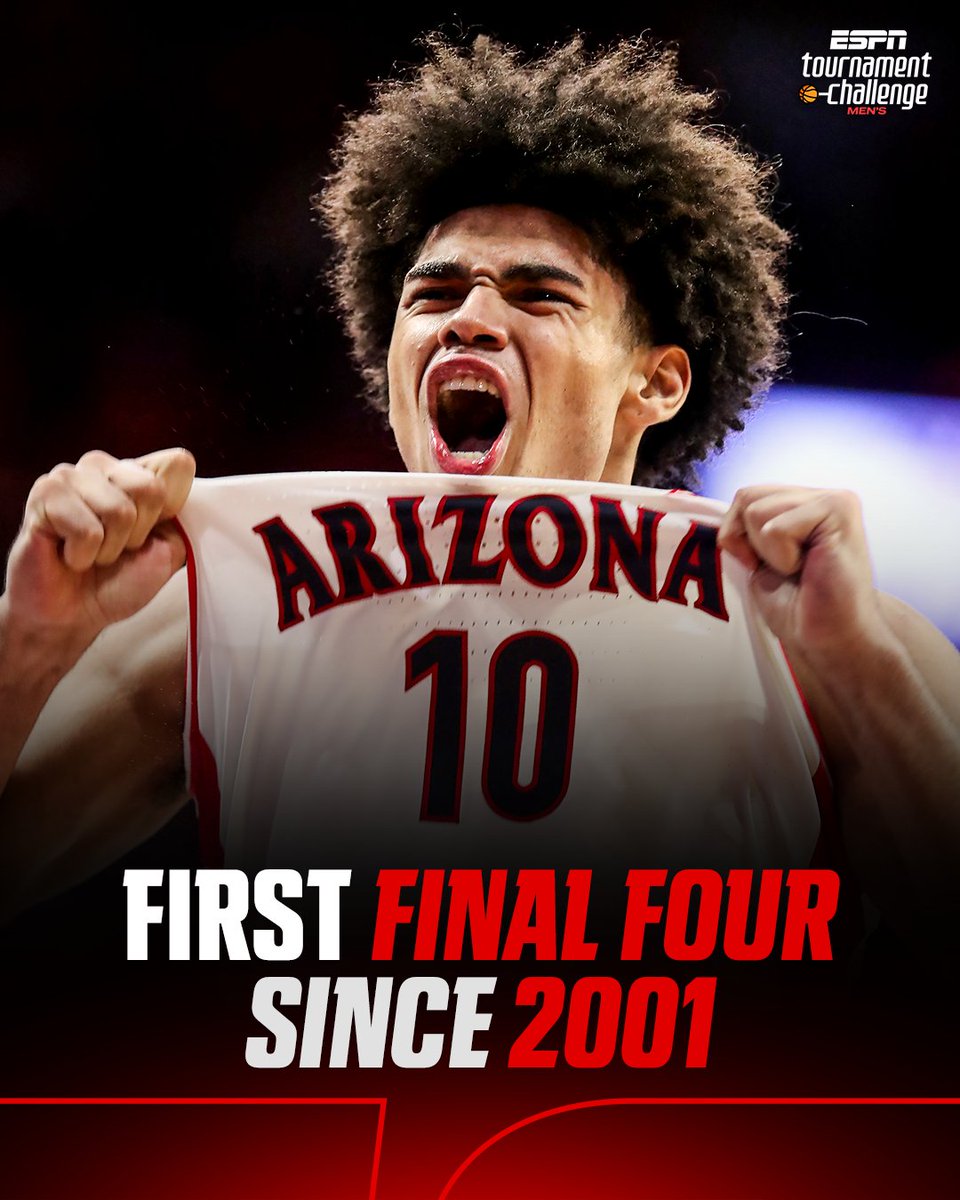 SportsCenter's tweet image. The Wildcats' winningest season keeps rolling 😤 

Arizona racked up 36 wins on the way to the Final Four, breaking a tie for the most in program history 🔥