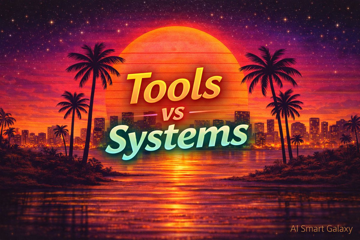 AiSmartGalaxy's tweet photo. Everyone is busy collecting AI tools…
Very few are building systems that actually make money 

Tools don’t scale. Systems do.

#aismartgalaxy #ai #aiagents #automation #systems #productivity #futureofwork #buildinpublic #tech #digitalgrowth #entrepreneurship https://t.co/dFJIZ5F27b