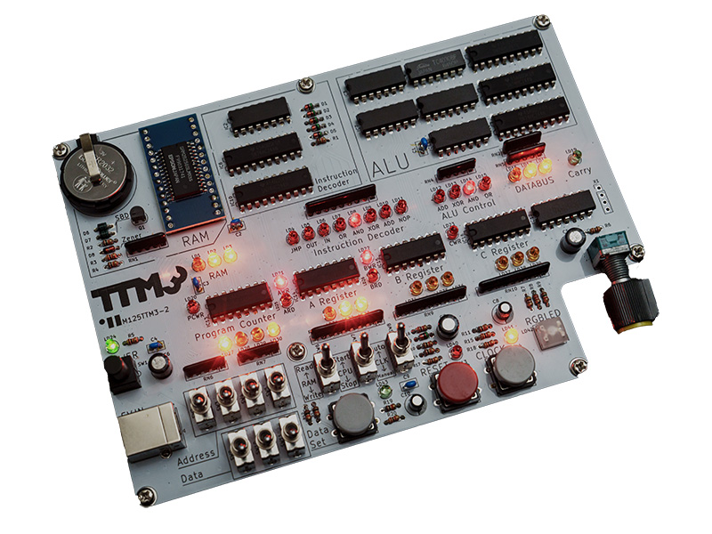 watch_akiba's tweet image. 【今週の人気記事】更新：CPUの内部構造が学べる「論理ゲートから創る自作CPU 学習キット」 akiba-pc.watch.impress.co.jp/docs/news/news… #工作キット #CPU