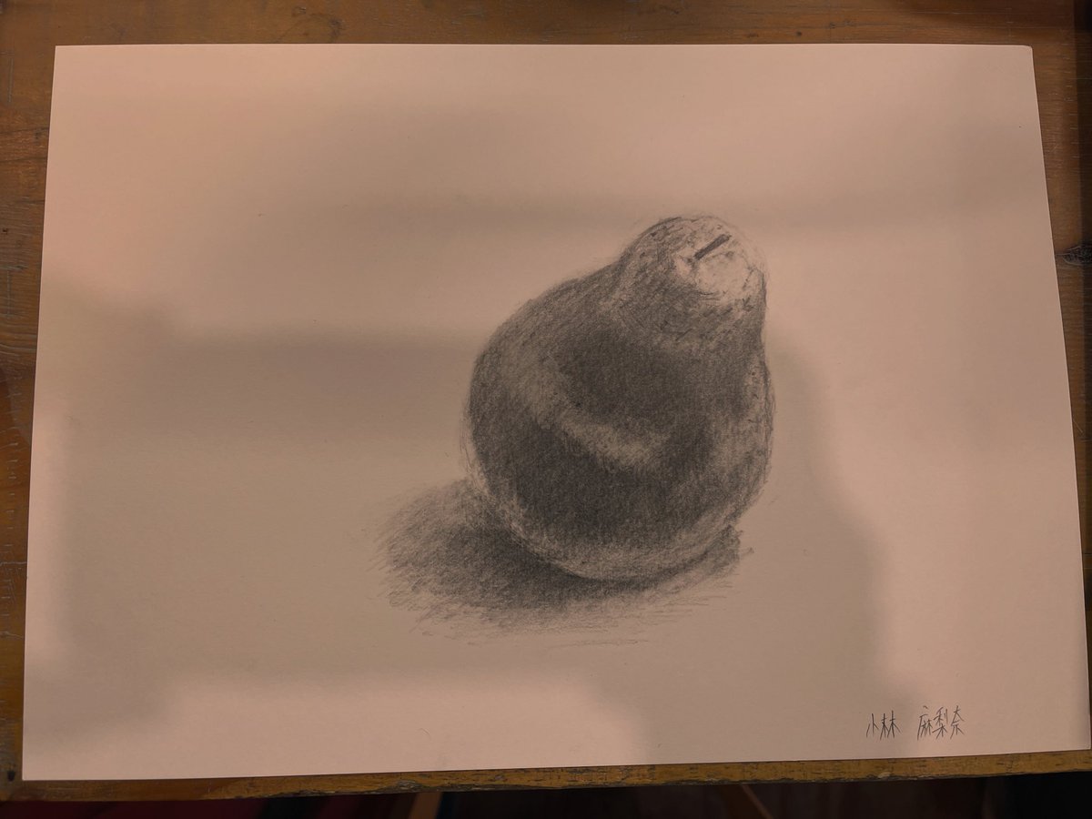絵画教室にて洋梨