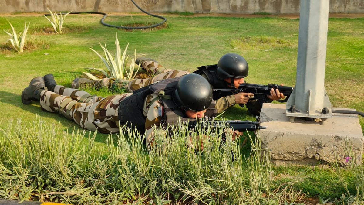 A joint counter-terrorist mock exercise was conducted at IGI Airport ...