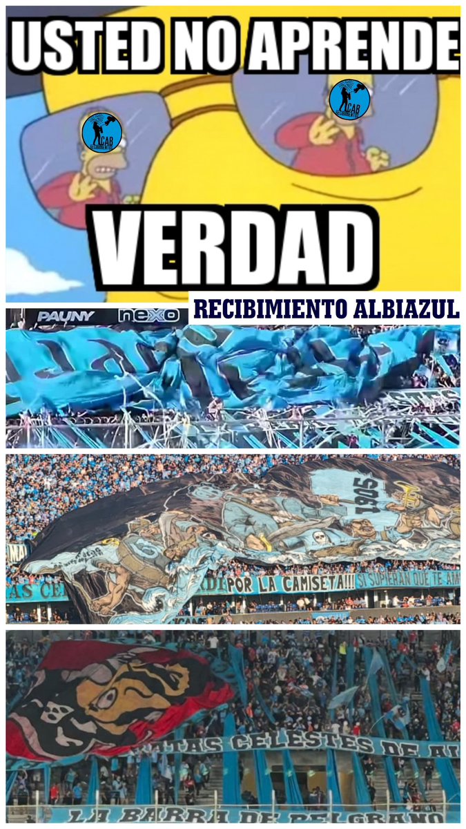 Recibimiento Albiazul tweet media