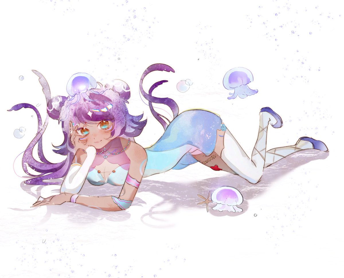 jelliicious's tweet photo. Guys look at this beautiful ARTTT AHHH I LOVE THE STYLE AND HOW SHE CAME OUT THA K YOU @/Ticopop_  your art is so beautiful ahhhhhhh
#wallistration
 Plus got a lil gift from them as well a chibi aaahhhh love so so much 🫧🫧💜💛💛💛 https://t.co/AsvQl0tzlK