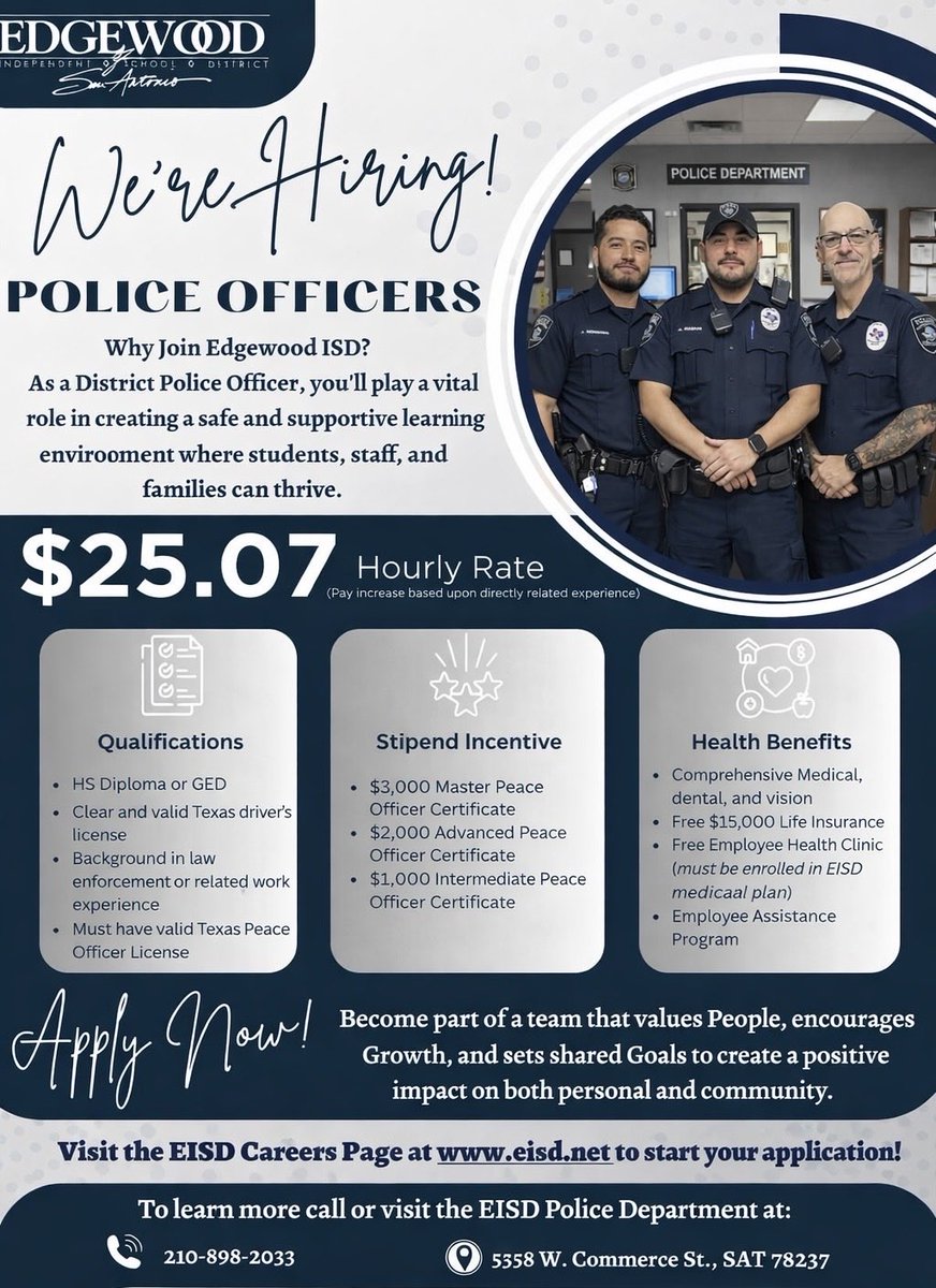 Edgewood ISD PD tweet media