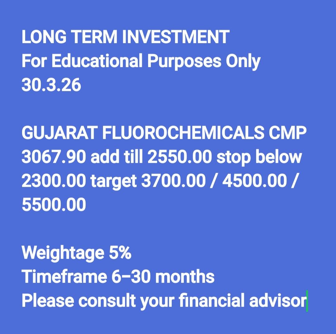 bsridhar00's tweet photo. LONG TERM INVESTMENT - GUJARAT FLUOROCHEMICALS - #FRESHENTRY https://t.co/0xTJxlcCG1