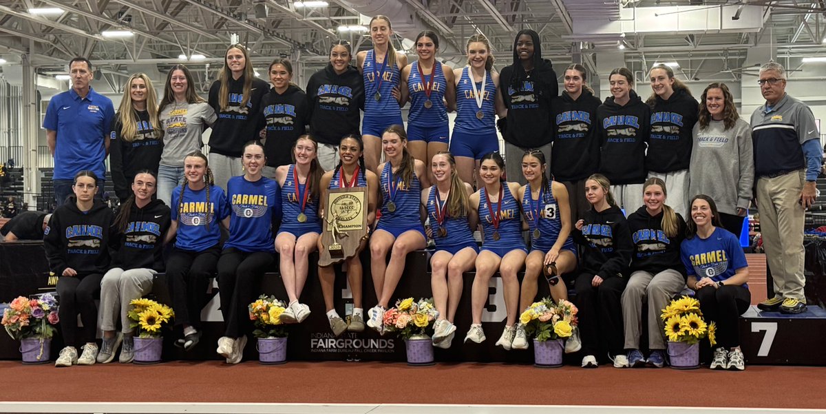 The Greyhounds win a 4th straight Hoosier State Relays Championship with 63.5 points in the large school division! #GoHounds <a href="/INTrackCCAssoc/">IATCCC</a>