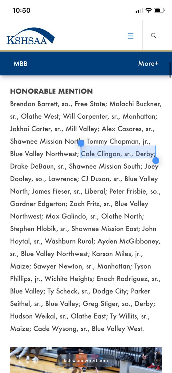 coachbrettflory's tweet image. Congrats to senior @CaleClingan3 on being named All-State Honorable Mention!

#ForTheCulture #HAVOC