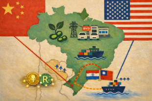 SWCO_Token's tweet photo. China-Brazil De-Dollarization Goes Live $80 billion in soybeans now settled in yuan, a joint investment fund launching this year, and a digital currency link the White House still pretends isn't happening. Bullionbite BYD‘s Camaçari plant just shipped its https://t.co/WDoVMQemNj https://t.co/SsEZzz2pA3