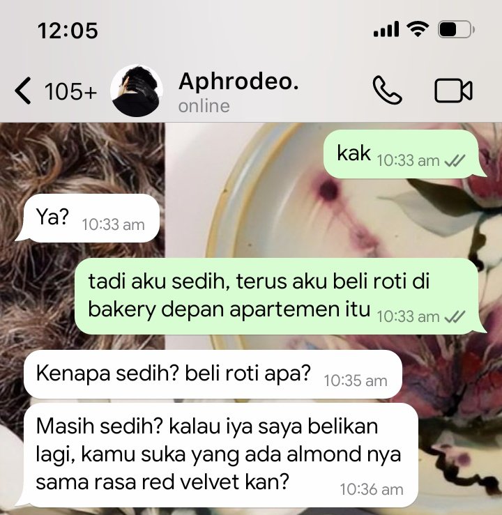 senzklovasky's tweet photo. 𝒯he 𝒟aily 𝒪pera; Few Tweets Au Marriage of Convenience (but emotionally sincere) trope

—ketika Binar nyobain trend "Aku sedih jadi aku beli roti." ke suami nya yang... (sebagian teks hilang) https://t.co/igpxZAXjZu