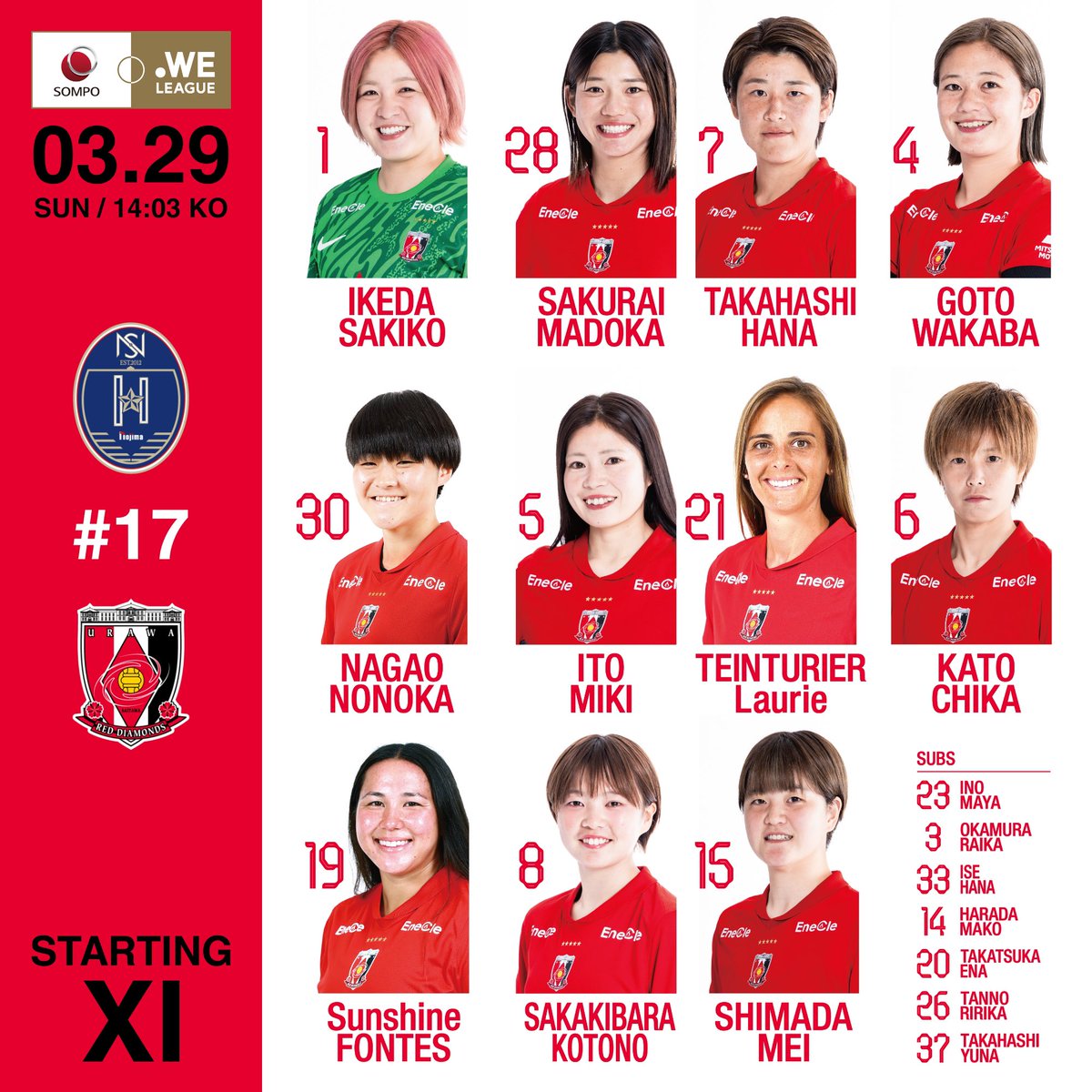 Andy0114REDS's tweet photo. WEリーグ 第17節 (アウェイ)
ノジマステラ神奈川相模原 vs 浦和レディース
リーグ戦再開。
我々の手で最高の後押しをするぞ〜!
相手チームの鉄人“大賀理紗子選手”の勇姿を観にきた。
WEリーグ発足以来100試合フル出場更新中…きょうも先発しています♬
#大賀理紗子
#REDSLADIES https://t.co/7iml5PvjOm