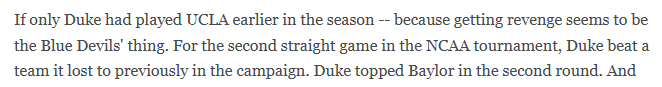 ilibbus's tweet photo. @CharlieCreme Duke DID play UCLA earlier this season (November 27th) https://t.co/2LeP95rwPv