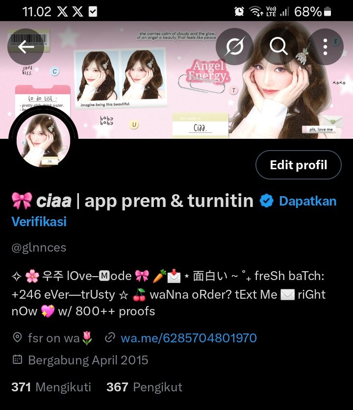 🎀 ci🅰️a | 1k+ testi on bio tweet media