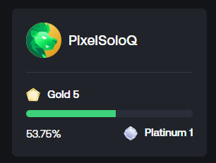 PixelSoloQ's tweet photo. @Snutztv almost plat 😤 https://t.co/DT13GGmBet