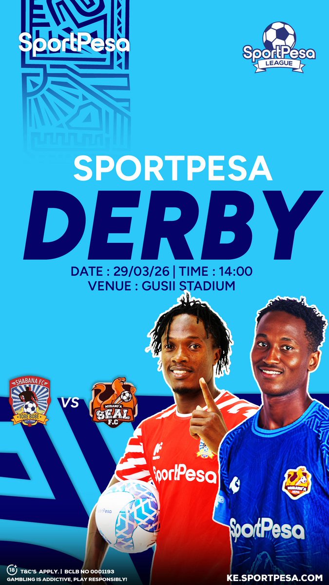 SportPesa's tweet image. SportPesa Derby⚔️🔥🙌🏻

Shabana vs Mseal

Both sides wanataka the 3 max points plus the bragging rights pia ziko up for grabs!

Who’s your favorite hapa?

📲ke.sportpesa.com | #MakeItCount