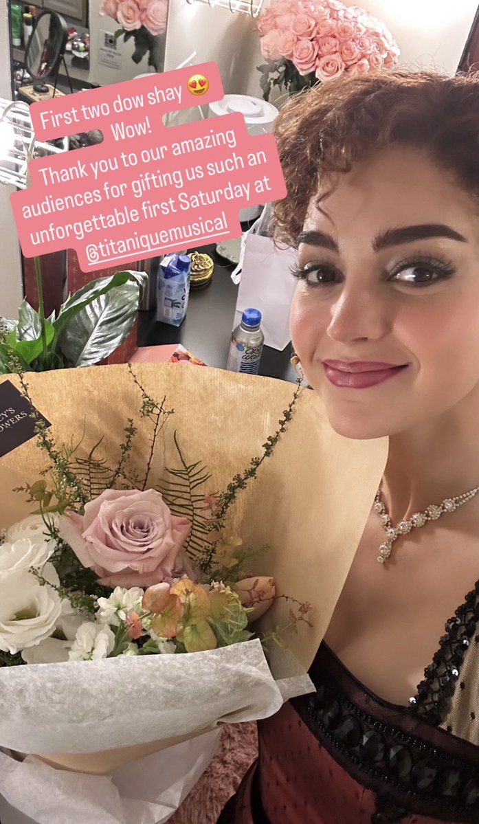 “Obrigada ao nosso público incrível por nos presentear com um primeiro sábado tão inesquecível no Musical de Titanique.” 

📸 Melissa Barrera via Instagram.