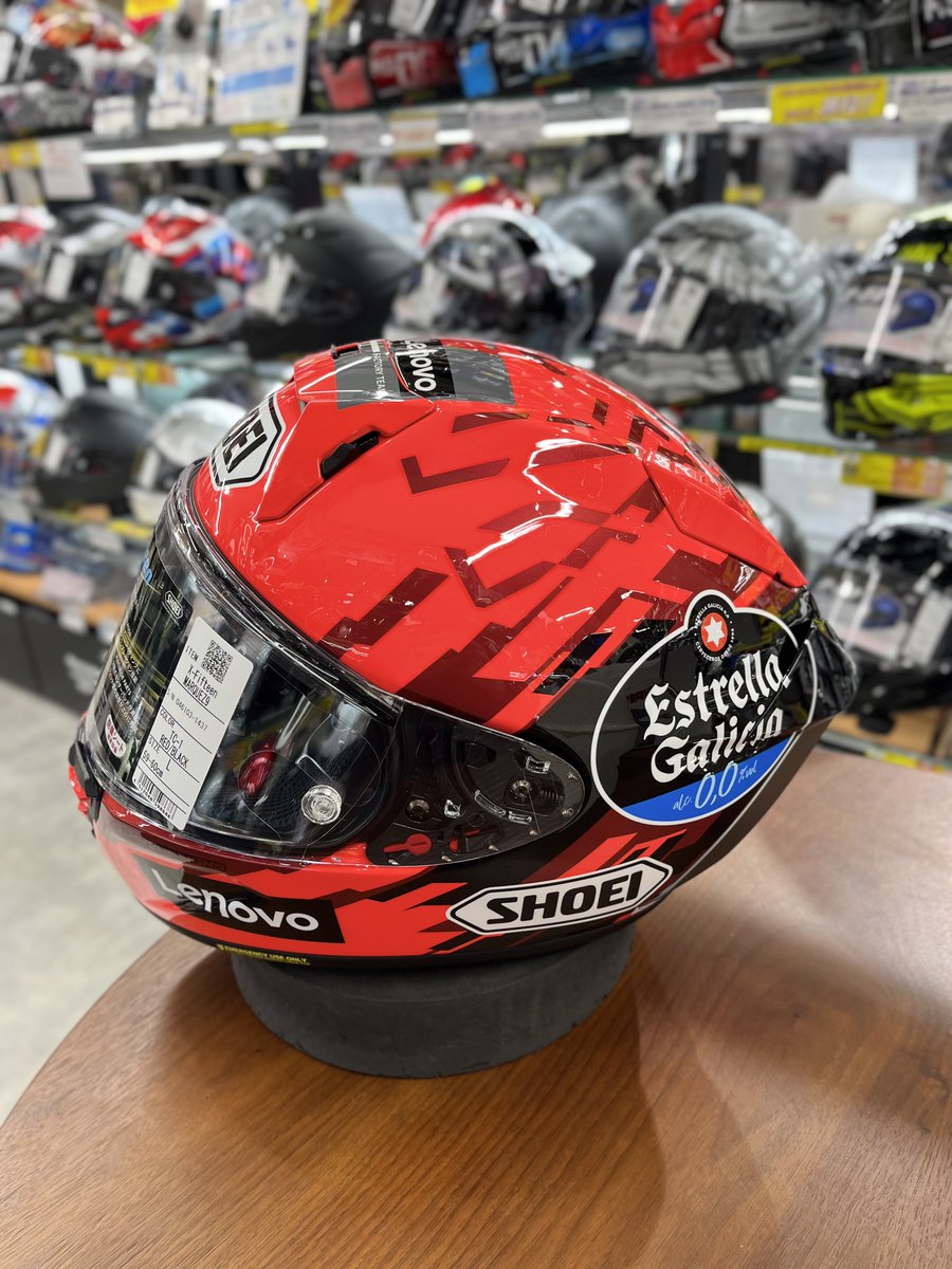 SHOEI X-Fifteen MARQUEZ9 入荷致しました！！！！ Estrella Galicia
