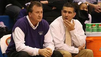TopekaTalls's tweet photo. Congrats to all these great K-State coaches for taking their teams to Final 4’s other than K-State! Also, big thanks to John Currie for running Frank off for having a potty mouth and for hiring Bruce Weber instead of Brad Underwood. https://t.co/bBNtucKL2F