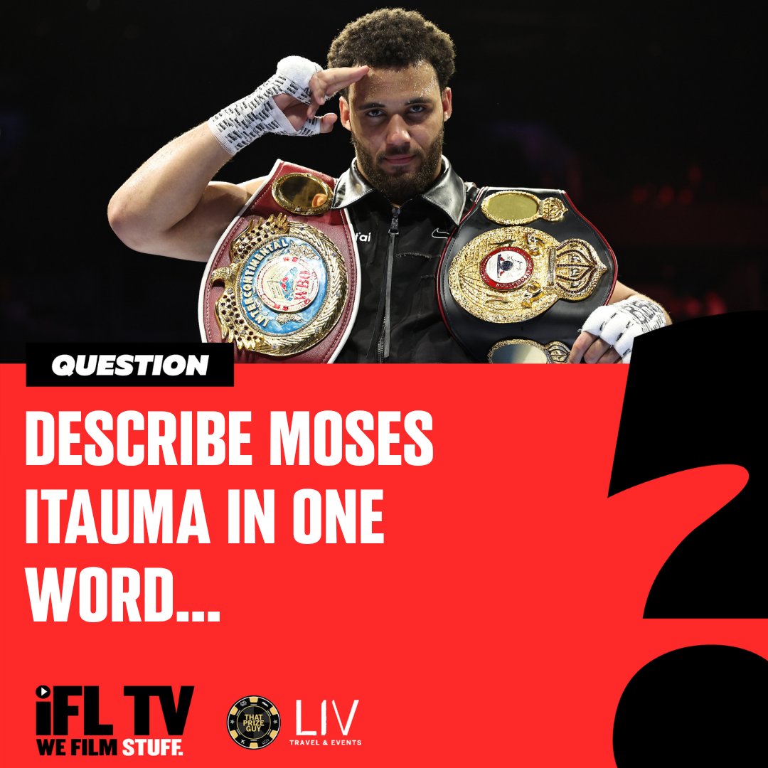 IFLTV's tweet image. Describe Moses Itauma in one word...

#MosesItauma | #BoxingWorld | #BoxingFans