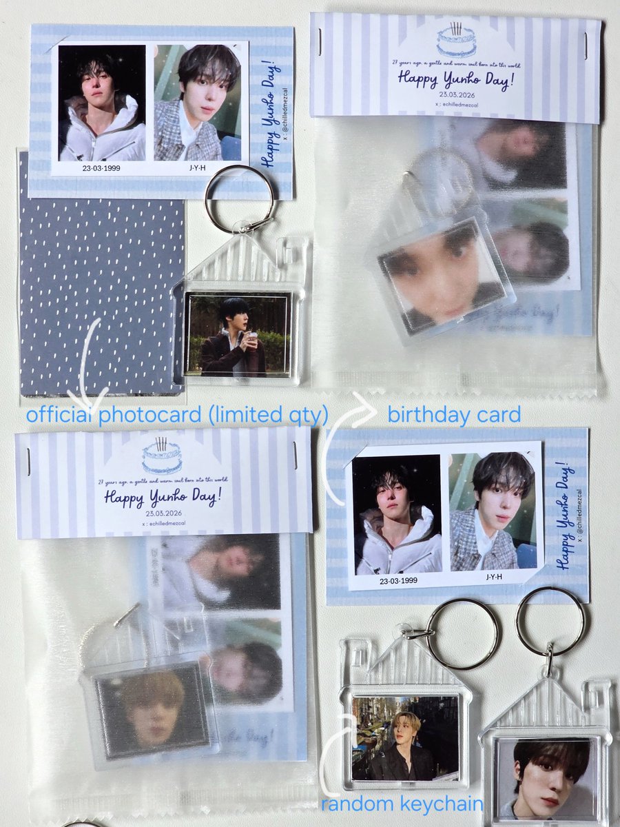 izin last minute banget 🥲 temen2 yg nanti mau ketemu aa uyun, semoga berkenan menerima freebies serba dadakan ini ~ i prepared keychain, id photo, dan few official photocards! see u there mentemen 🙂‍↕️💗