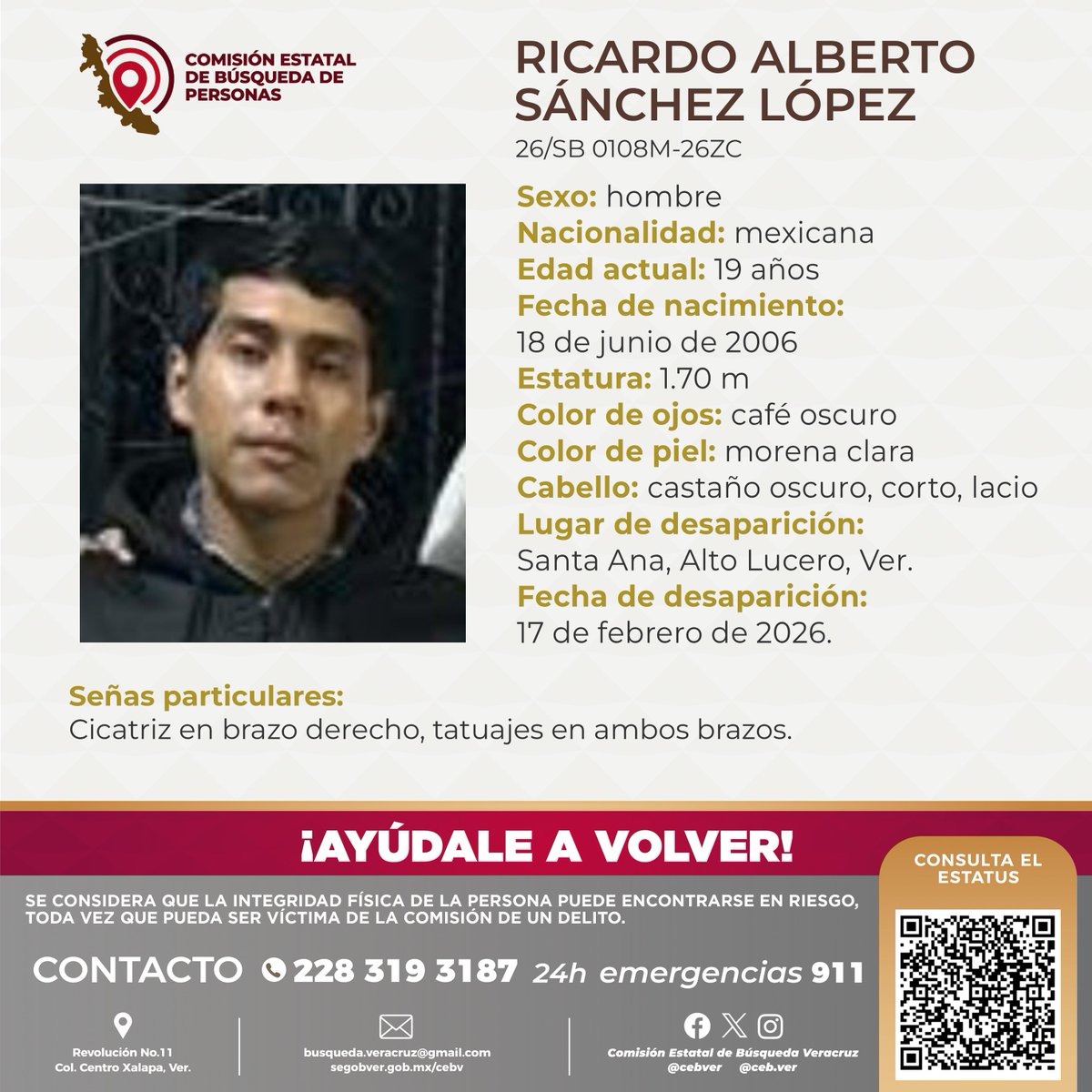 Comisión Estatal de Búsqueda Veracruz tweet media