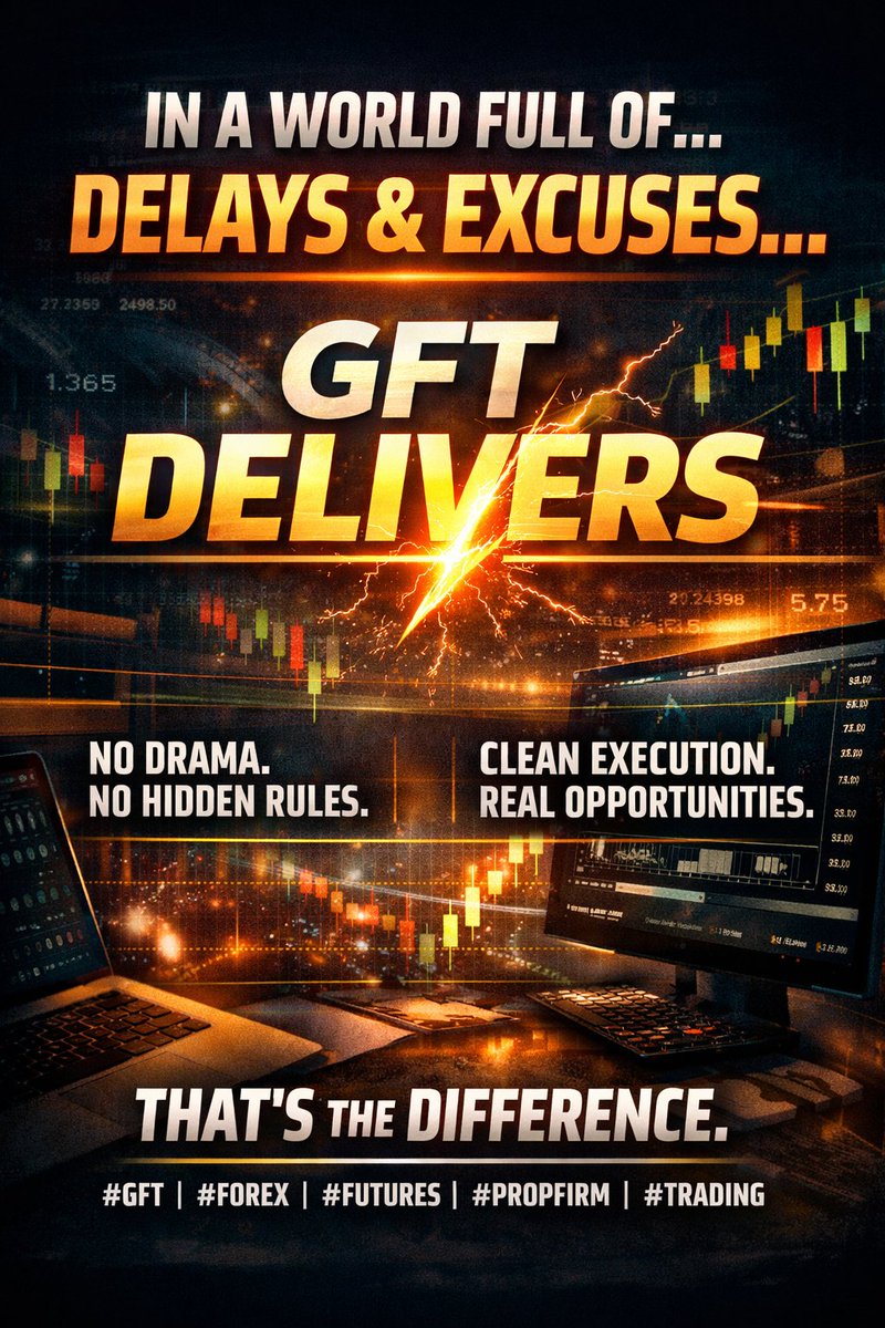 BariyaHarshal's tweet photo. It’s not just about funding…
It’s about becoming a disciplined trader 📈
GFT gives the platform —
Execution is on YOU.

Stay consistent. Stay sharp.
@Goatfunded 
@EdwardXLreal 

#TradingMindset #GFT #Forex #Futures https://t.co/4xVvtP6DZg