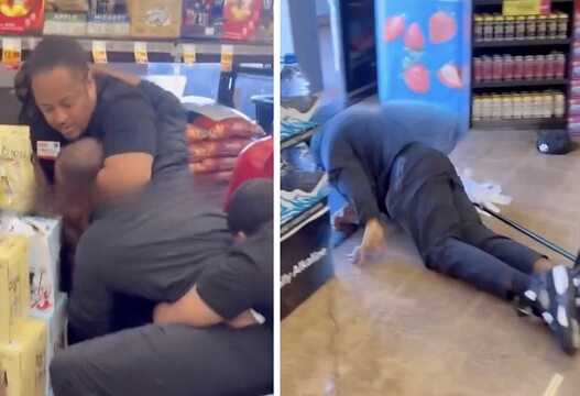 Dude Gets Hands Put On Him After Heated Confrontation At Grocery Market! worldstar.com/videos/wshhF9q…