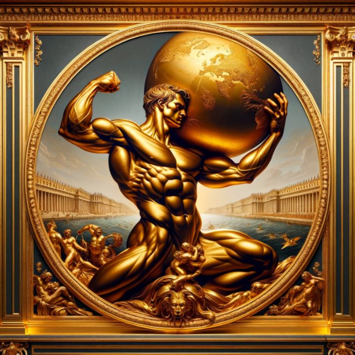 Art of the Day! "Hercules' Strenght". Buy at: ArtPal.com/goldpaintings?…