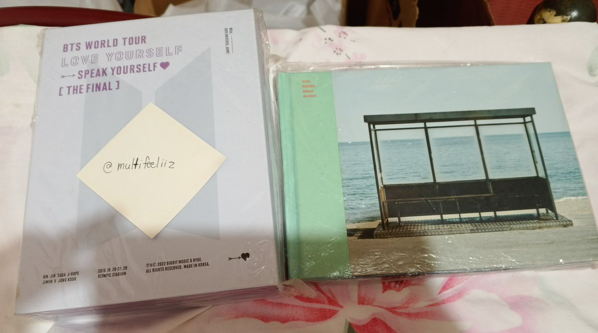 WTS LFB BTS unsealed
> Love Yourself Speak Yourself The Final DVD ob+pb+dvds
Official Freebie - Wings: You Never Walk Alone Full Album pb+cd
= 400+20pf+lsf

Not for sensitive buyers

MOP: Gcash
MOD: LBC Only
Loc: Lipa Batangas
no rush shipping