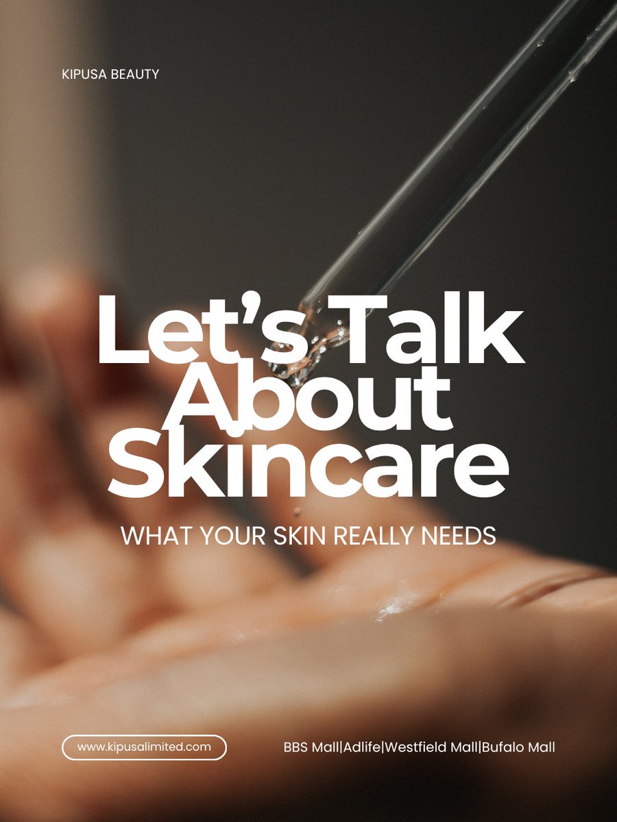BeautyKipusa's tweet image. From understanding your skin type to prioritizing protection over perfection, we’re stripping back the noise to give your skin what it really needs.

#KipusaBeauty #SkincareTips #Nairobi #SelfCare #GlowUp