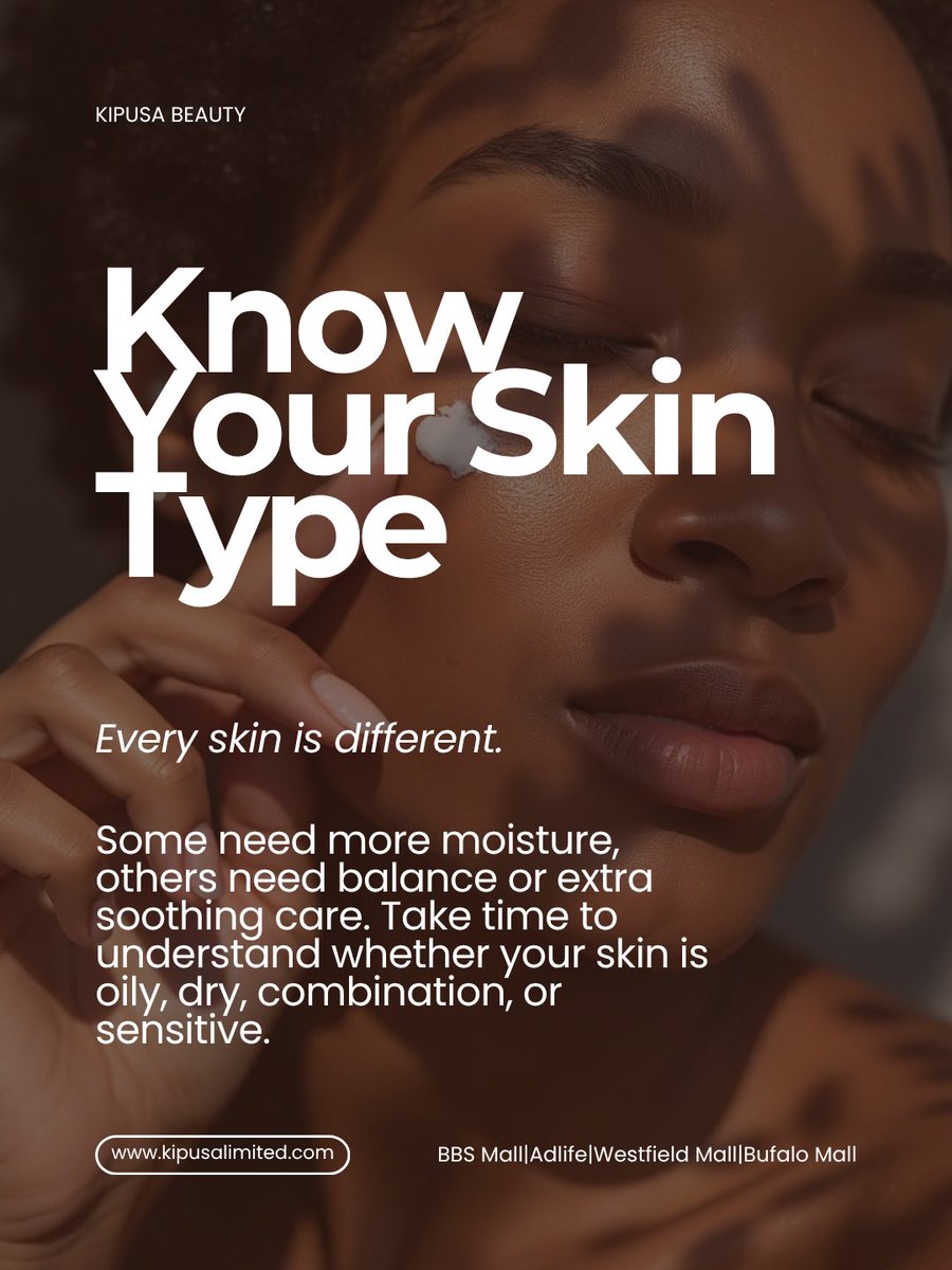 BeautyKipusa's tweet image. From understanding your skin type to prioritizing protection over perfection, we’re stripping back the noise to give your skin what it really needs.

#KipusaBeauty #SkincareTips #Nairobi #SelfCare #GlowUp