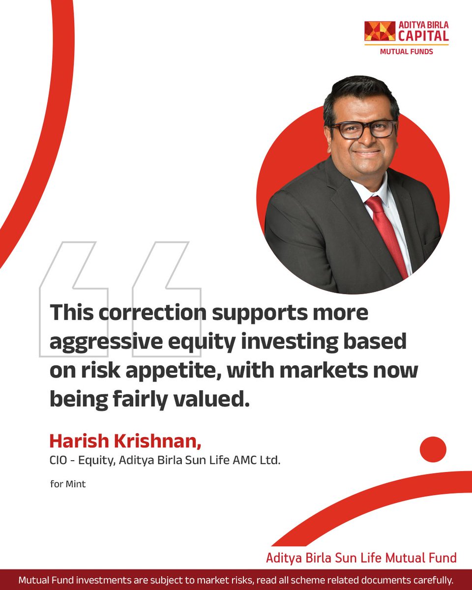 abslmf's tweet image. Stay disciplined, invest as per your risk appetite, and focus on diversification.

Explore insights: 
tinyurl.com/2wcanxyu tinyurl.com/2s3ax445 tinyurl.com/ynppz5tp

#MediaBuzz #Headlines #SIP #MarketTrends #EquityInvesting #MutualFunds #MultiAsset