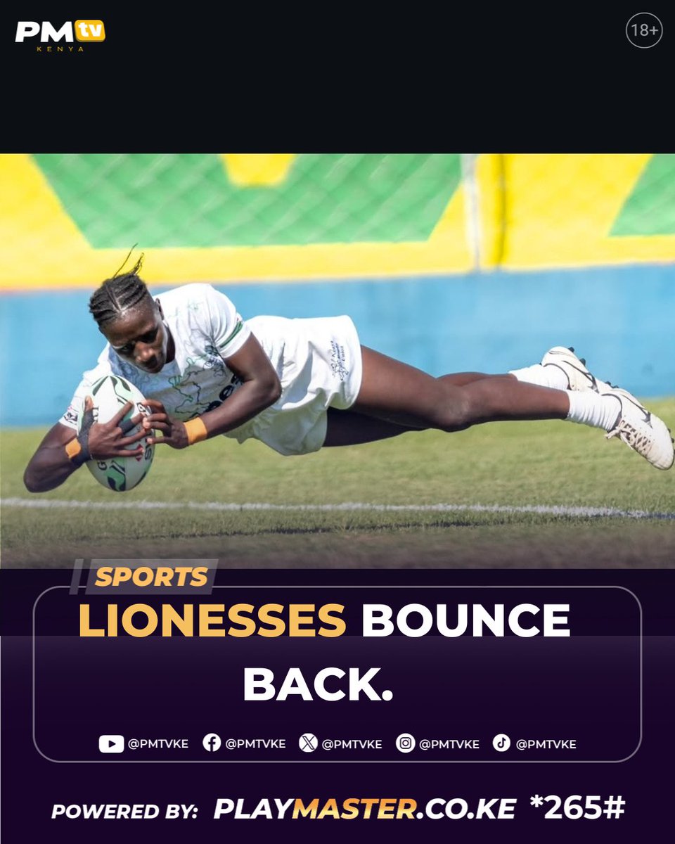 Pmtv_ke's tweet image. Lionesses won their last game of the Day against Spain winning 24-17.What a response from the Lionesses. 
#HSBCSVNS 
#Lionesses 
#pmtvsports_ke
Subscribe to our Youtube channel; youtube.com/@PMTV_KE
Follow our Telegram page; t.me/+D6jXfs8J6mo5O…