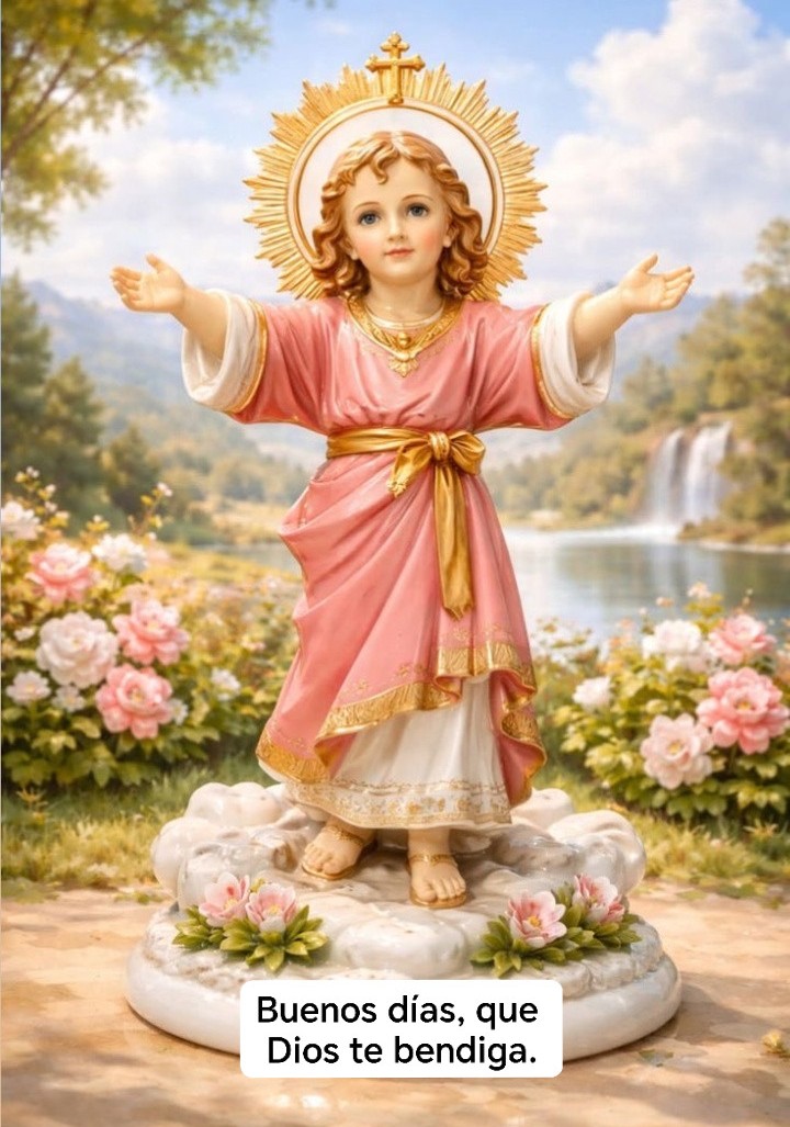 Buenos días.
Demos Gracias a Dios por permitirnos ver la luz de un nuevo día. Que hoy se haga su santa voluntad.
La clave está en Agradecer siempre: lo que eres, lo que tienes,lo que vendrá.
Que la Luz del Espíritu Santo ilumine siempre tu Vida y te permita disfrutar un lindo día