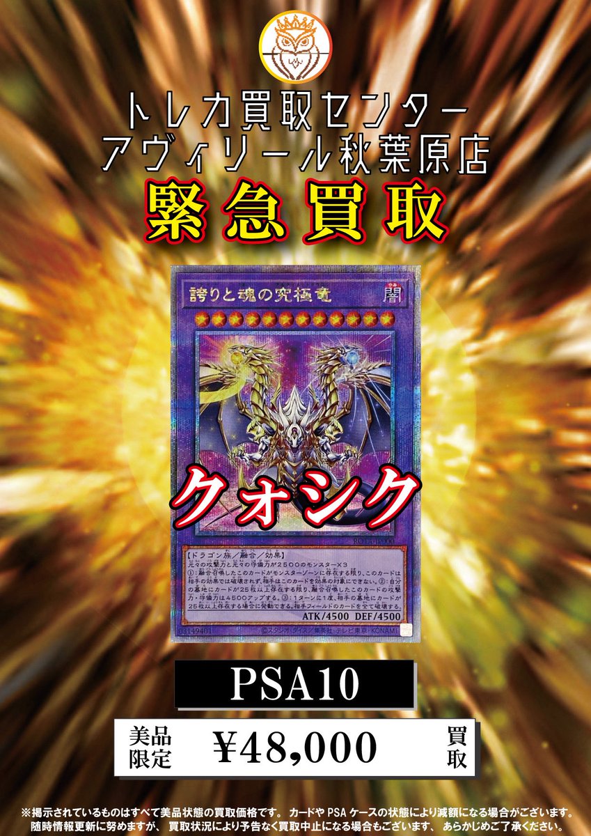 遊戯王　誇りと魂の究極竜 25th PSA10 遊戯王 誇りと魂の龍 25thシークレットレア PSA10 日版 クオシク