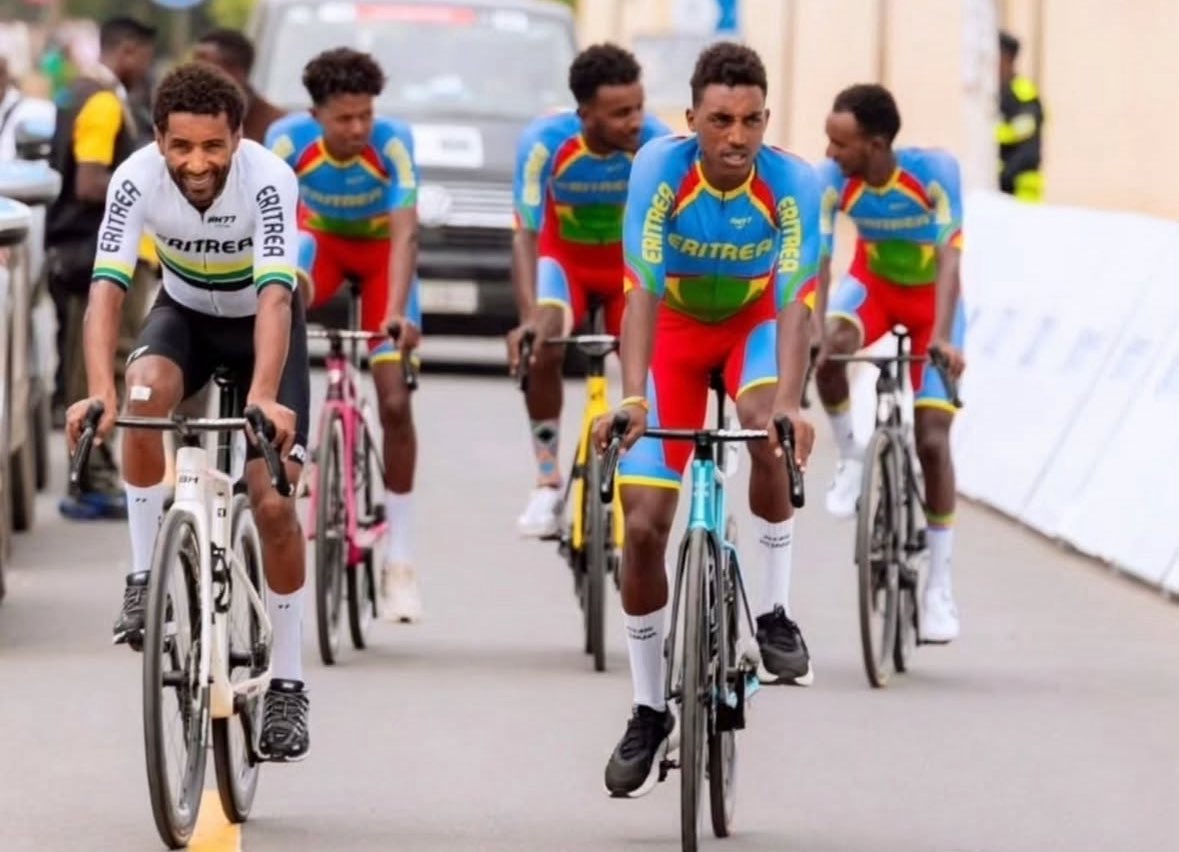 4AfricanVision's tweet photo. Eritrea is rewriting sports history. Despite no UCI-registered domestic team, 20+ Eritreans have broken into the pro peloton dominating a Western-centric sport through the "I Can Do" principle. Resilience is their engine; self-reliance is their fuel. 🇪🇷 #Eritrea #Cycling #Africa https://t.co/X03nHd2uv1
