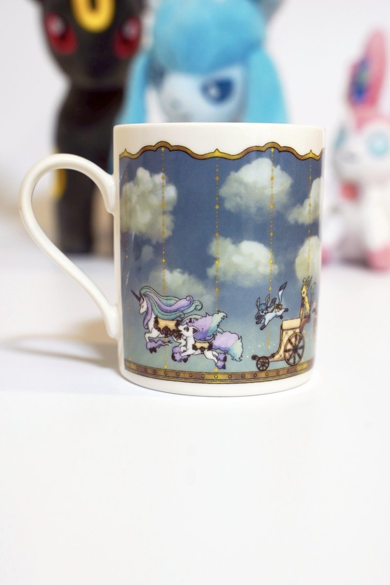 ポケパークカントー限定　ブイブイヴォヤージュ　マグカップ新品未使用 リポストしたポケパークカントー開業🎁CPに当選してグッズが届いた