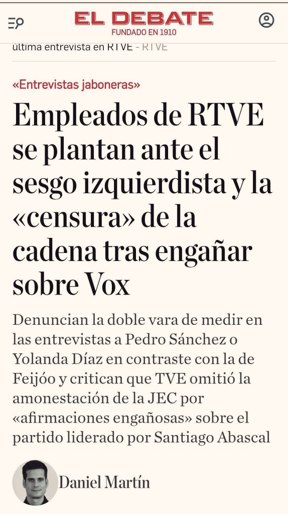 Ya no hay poder difamatorio ni medios apesebrados que sea capaz de parar la fuerza de VOX con mentiras ni manipulaciones. 

Y por supuesto, cada bulo tendrá su querella.