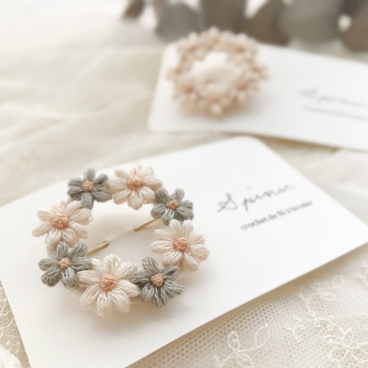 ふんわりレース編みspinu tweet media