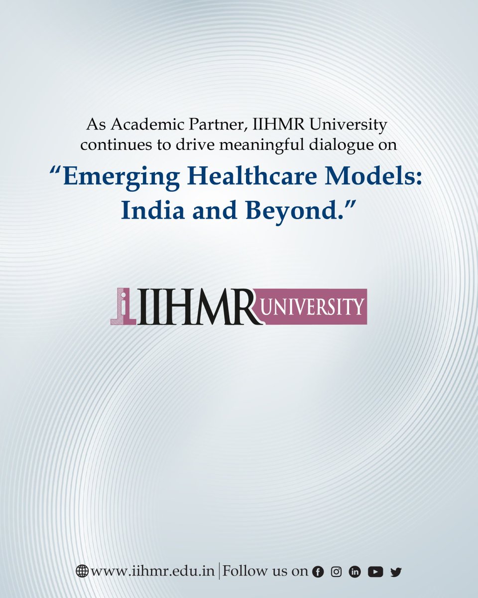 IIHMR University tweet media