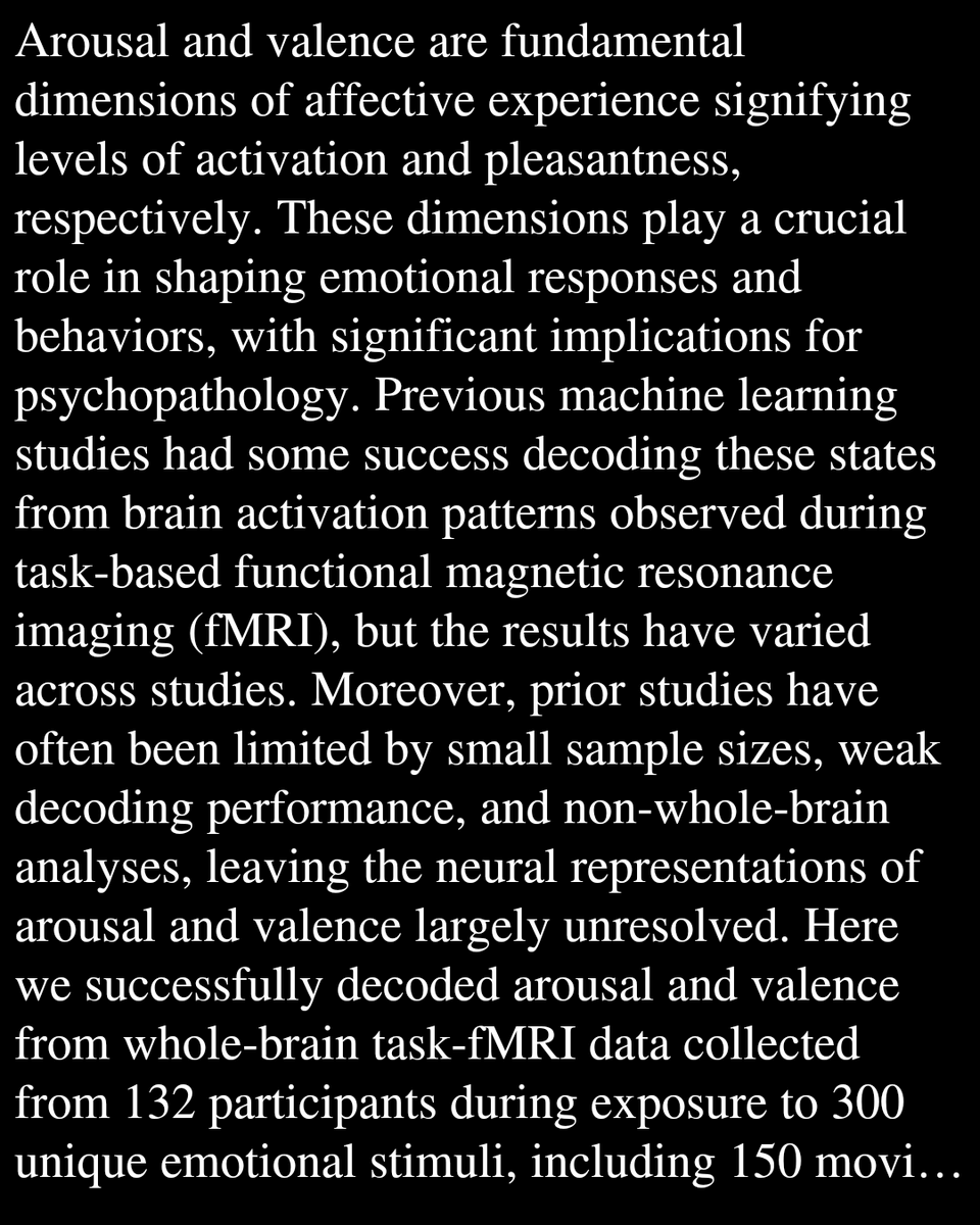 PBTQ's tweet photo. Decoding of arousal and valence from fMRI data obtained during emotion inductions

White, J. S., Ding, Y., Muncy, N. M., Graner, J. L., Faul, L., LaBar, K. S.
https://t.co/eQBAxwsPVk https://t.co/tmunqImKVC