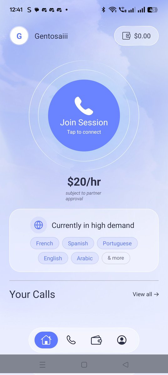 Fluffle (NEW)

Highlight: Calls with Freinds to Get Reward

1 Hour = 20$ 🫡🫡
5 Hour = 100$ ♥️

Go Here: Call me on Fluffle. Here is my code: Gentosaiii fluffle.world/?ref=Gentosaiii

Refer Code: Gentosaiii

 -Download app in playstore 
 -Create account with Email

<a href="/fluffleworld/">Fluffle</a>